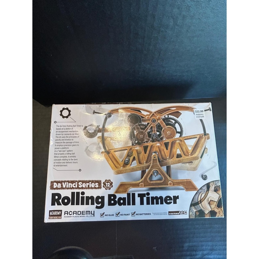 Academy Da Vinci series Rolling Ball Timer Plastic Model Edu Kit #18174 NIB Seal